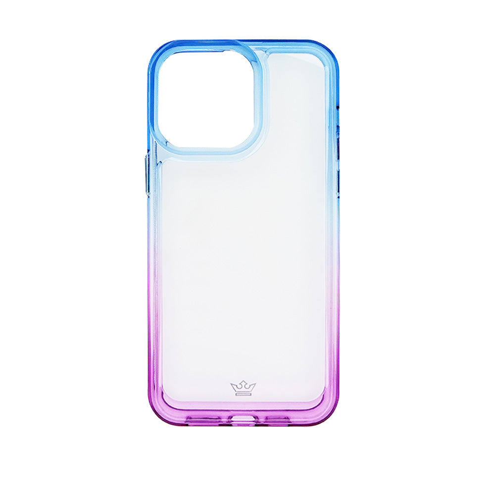 estuche clasico el rey degrade apple iphone 14 pro max color azul / morado DIGITALSHOP