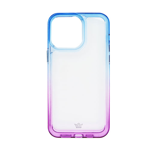 Estuche clasico el rey degrade apple iphone 14 pro max color azul / morado