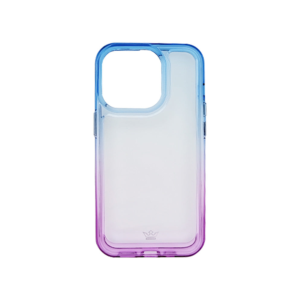 estuche clasico el rey degrade apple iphone 14 pro color azul / morado DIGITALSHOP