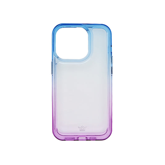 Estuche clasico el rey degrade apple iphone 14 pro color azul / morado