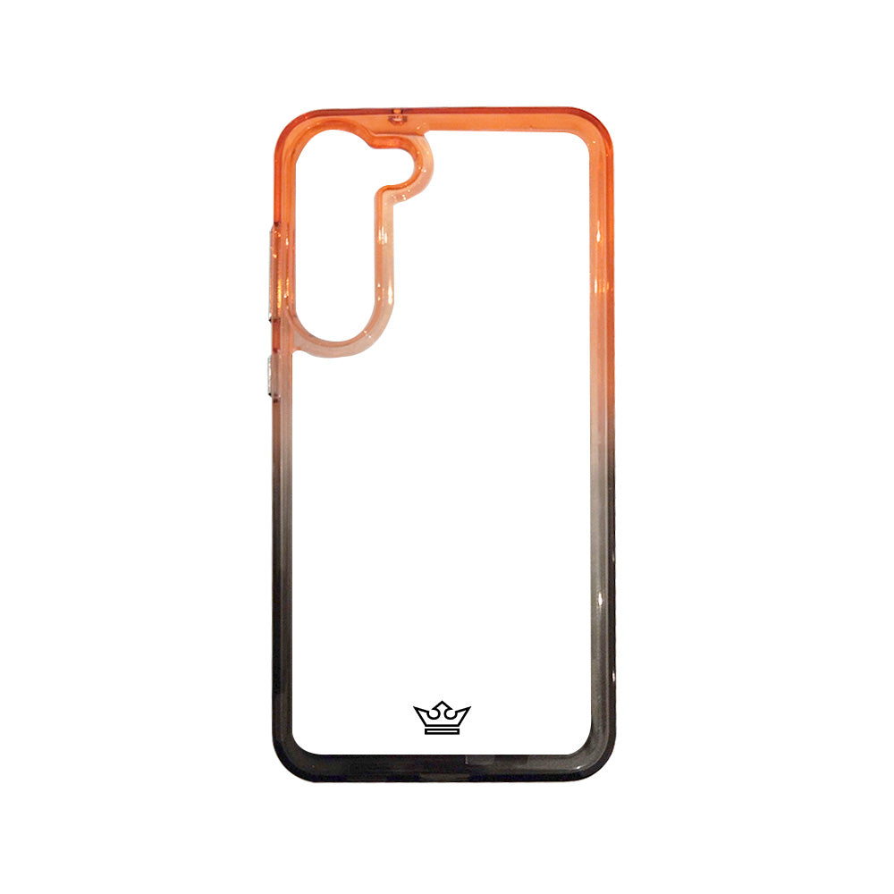 estuche clasico el rey degrade samsung s23 plus color naranja / gris