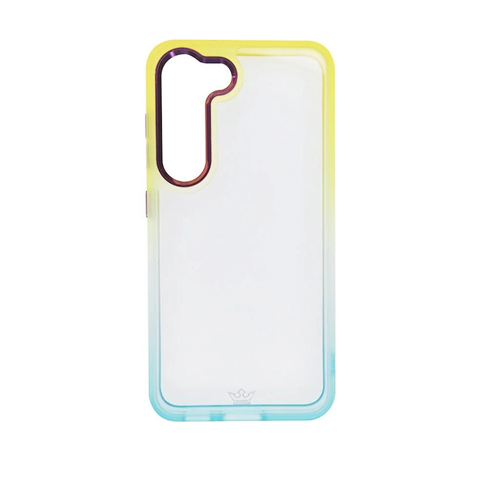 Estuche clasico el rey degrade samsung s23 plus color amarillo / turquesa
