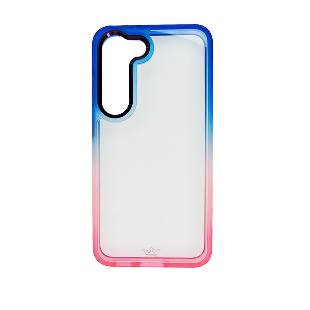 classic case the king degrade samsung s23 blue / pink color