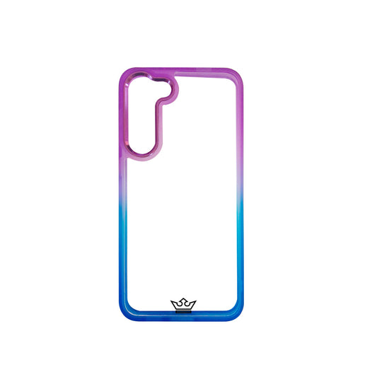 estuche clasico el rey degrade samsung s23 color morado / azul DIGITALSHOP