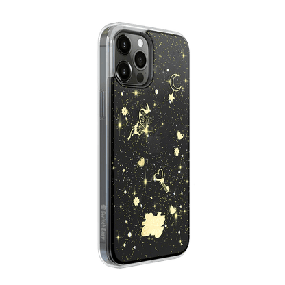 Estuche transparente switcheasy lucky apple iphone 12 pro max color negro / transparente