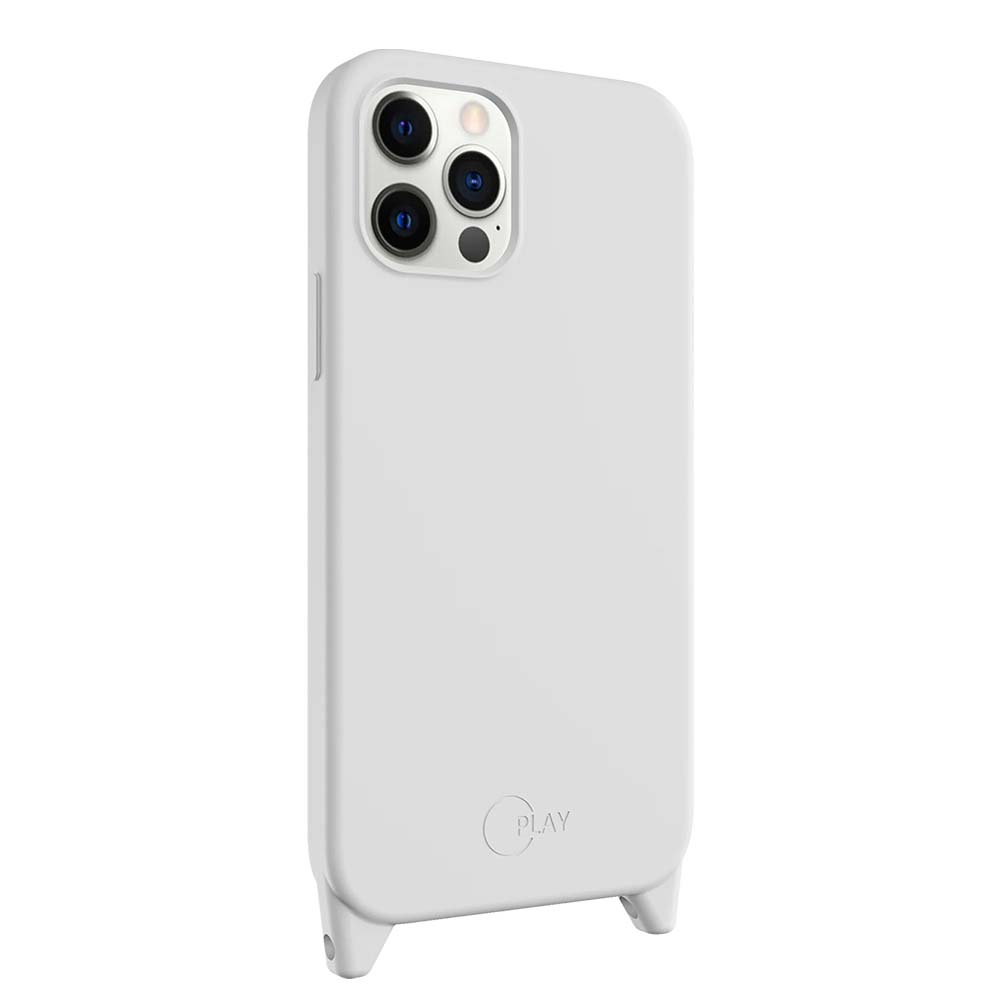 Estuche switcheasy play iphone 12 pro max con strap color blanco