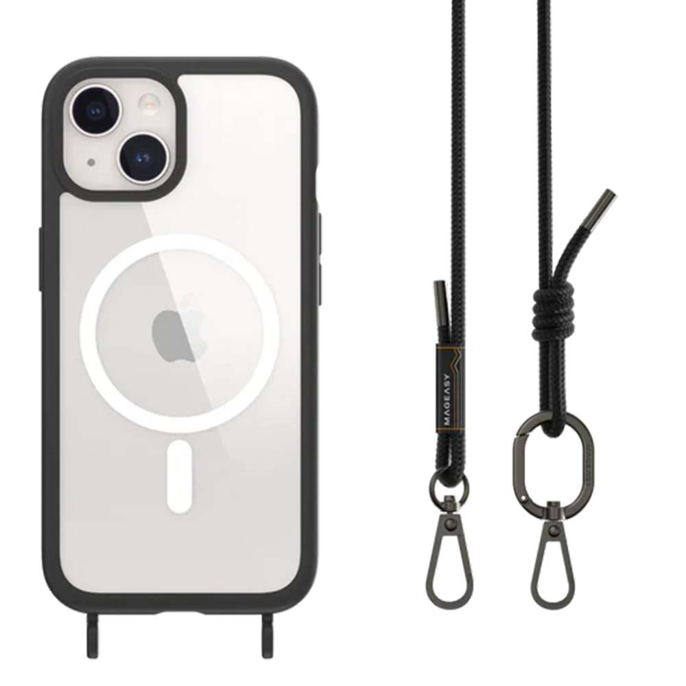 Estuche switcheasy roam iphone 15  m + strap color negro