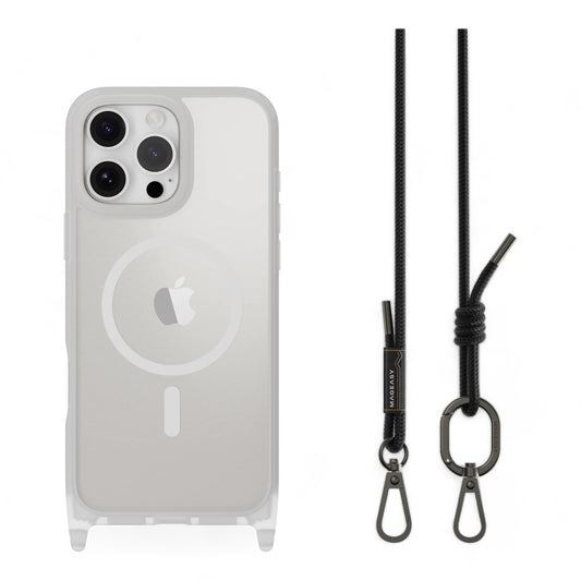 Estuche switcheasy roam iphone 16 pro roam m shockproof protective case with lanyard color transparente/negro DIGITALSHOP