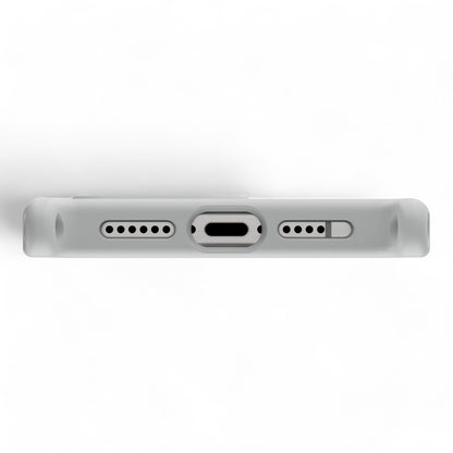Estuche mageasy roam iphone 16 pro roam m shockproof protective case with lanyard  color gris ceniza/gris claro
