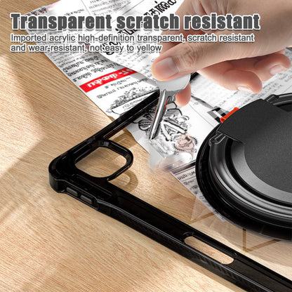 Estuche transparent b series modelo ipad pro 13 2024 color negro con strap