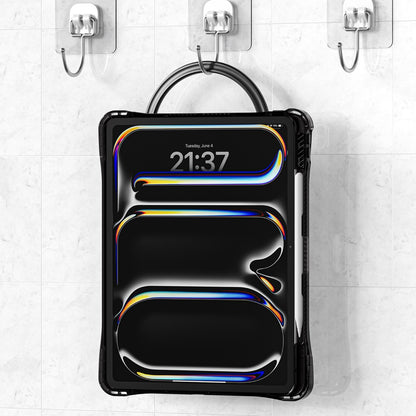 Estuche transparent b series modelo ipad pro 13 2024 color negro con strap