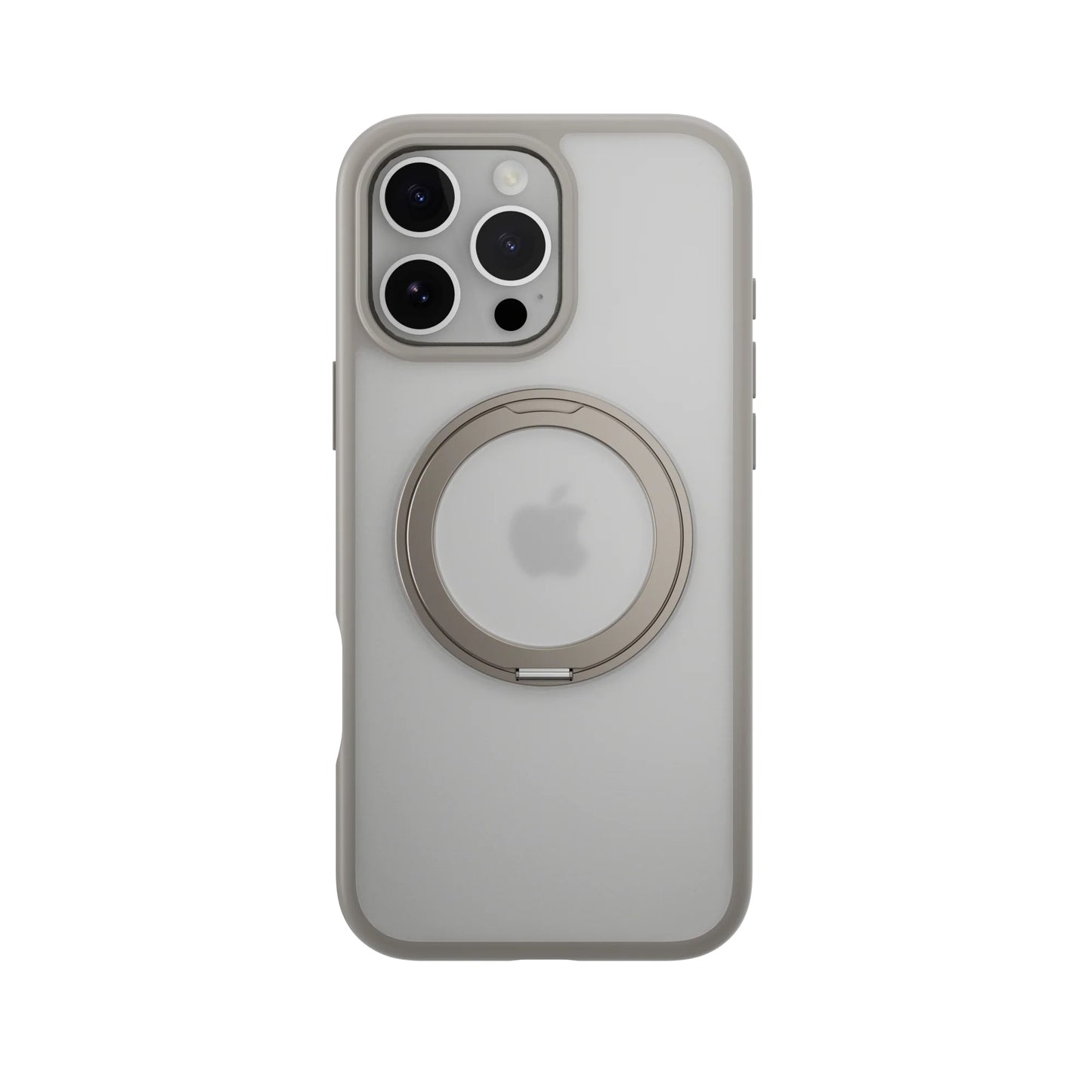 Estuche mageasy magstand iphone 16 pro magstand 360 m rotating ring protective case  color plateado