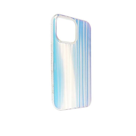 Estuche el rey cosmos iphone 15 pro tornasol lineas color multicolor