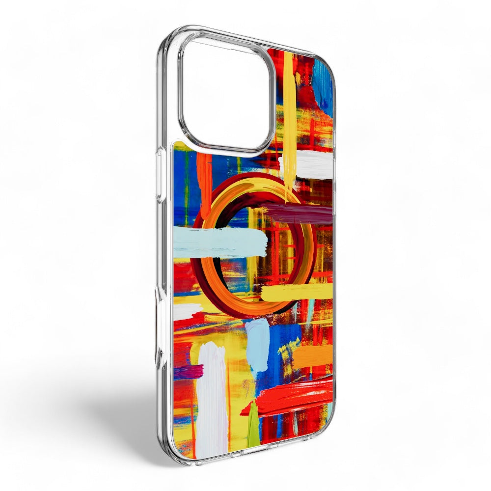 Estuche switcheasy skin iphone 16 pro max style m pattern shockproof case painting color multicolor