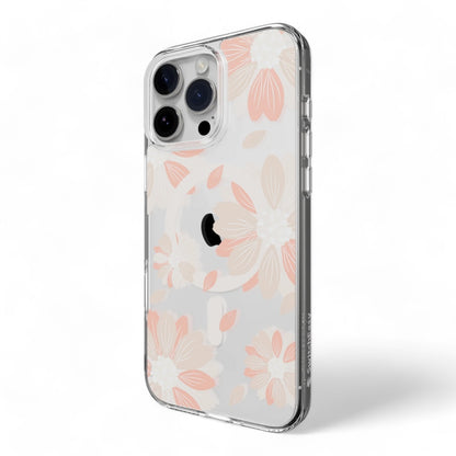 Estuche switcheasy skin iphone 16 pro max style m pattern shockproof case pink flower color multicolor