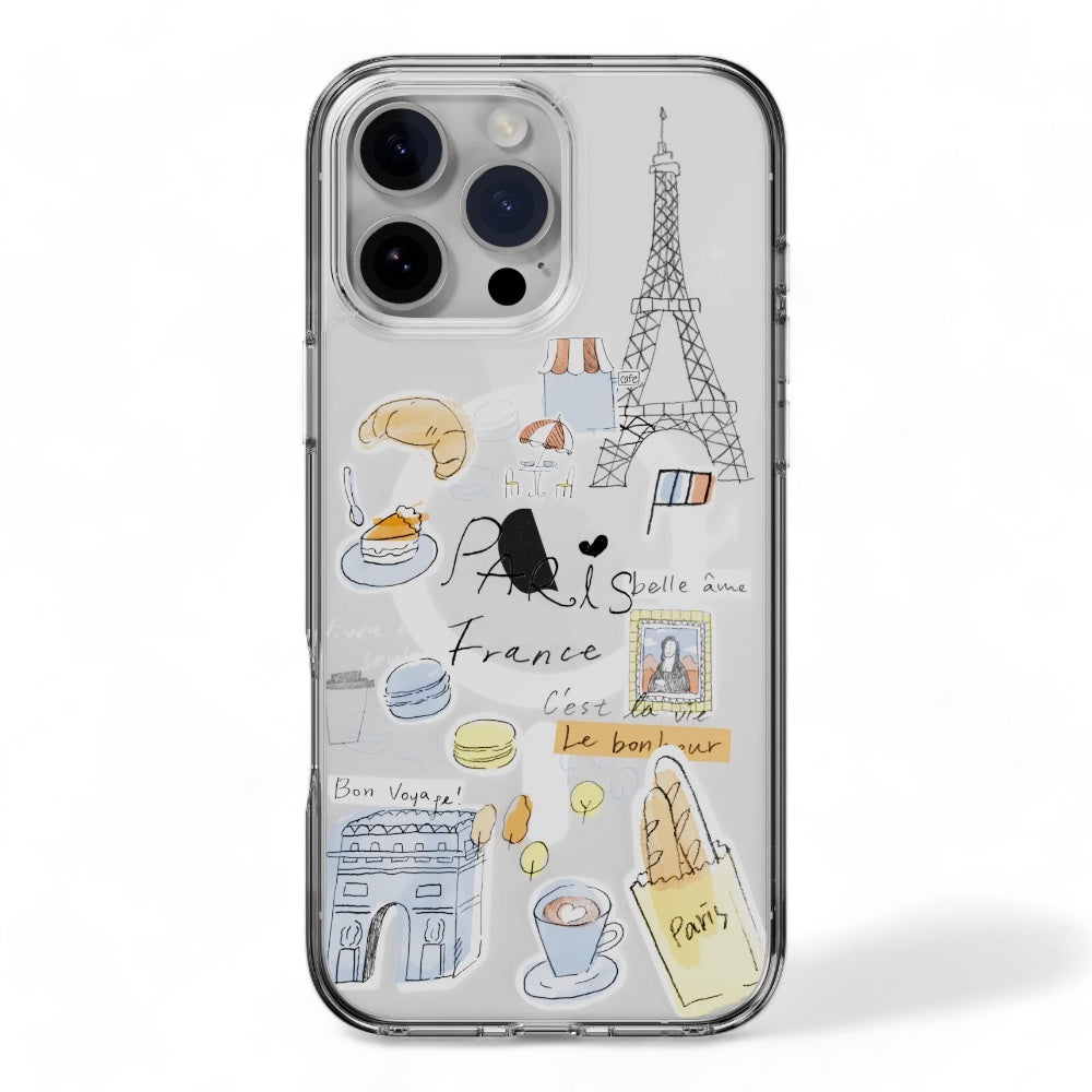 Switcheasy skin case iphone 16 pro max style m pattern shockproof case paris color multicolor