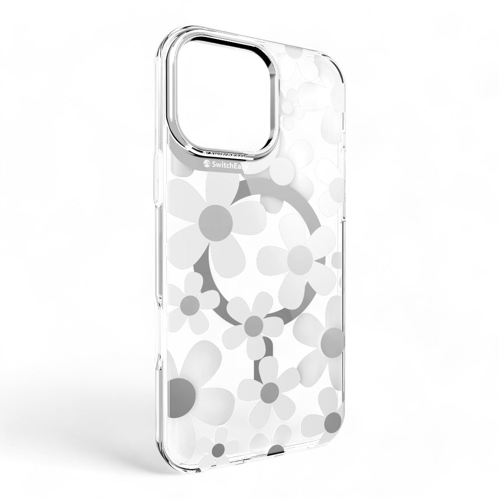 Estuche switcheasy skin iphone 16 pro max fleur m 3d patterned shockproof case white color multicolor