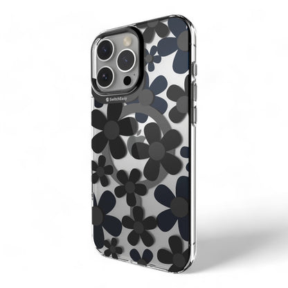 Estuche switcheasy skin iphone 16 pro max fleur m 3d patterned shockproof case black color multicolor