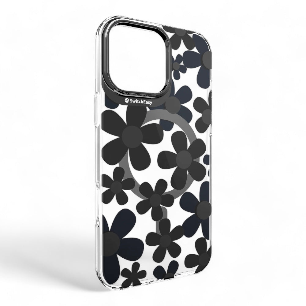 Estuche switcheasy skin iphone 16 pro fleur m 3d patterned shockproof case color negro