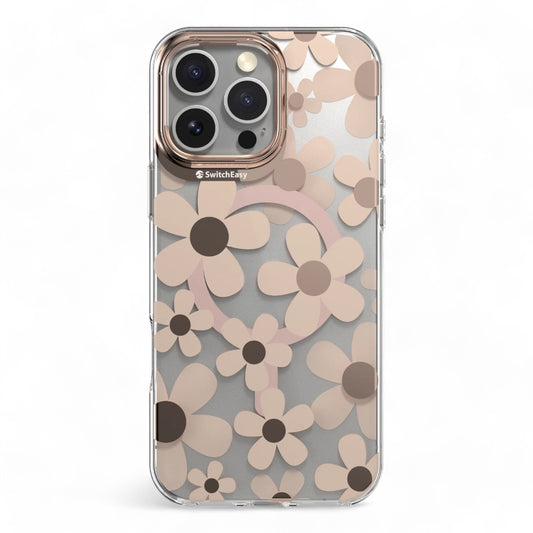 Estuche switcheasy skin iphone 16 pro fleur m 3d patterned shockproof case rosž color rosado arena