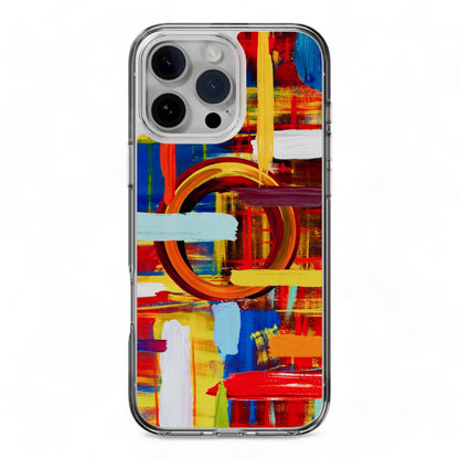 switcheasy skin case iphone 16 pro style m pattern shockproof case painting color multicolor