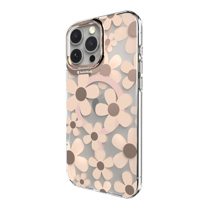 Case switcheasy skin iphone 16 pro max fleur m 3d patterned shockproof case for 2024 iphone 3 lenses large pink color