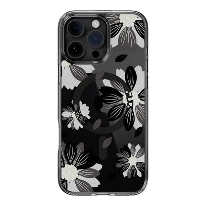 Estuche switcheasy skin iphone 16 pro style m pattern shockproof case for 2024 iphone 3 lenses Black Flower color multicolor DIGITALSHOP