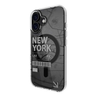 Case switcheasy skin iphone 16 urban m 3d patterned shockproof case for 2024 iphone 2 lenses nyc color multicolor