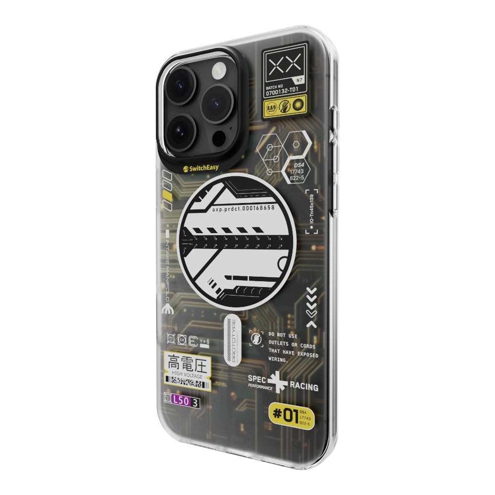 Case switcheasy skin iphone 16 pro max artist m 3d patterned shockproof case for 2024 iphone 3 lenses large cyber color multicolor