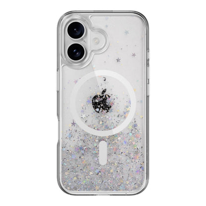 Case switcheasy skin iphone 16 plus starfield m 3d glitter shockproof case for 2024 iphone 2 lenses large color transparent