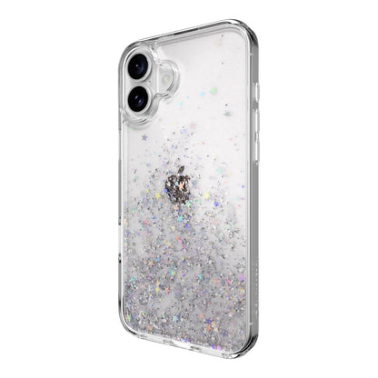 Case switcheasy skin iphone 16 plus starfield m 3d glitter shockproof case for 2024 iphone 2 lenses large color transparent