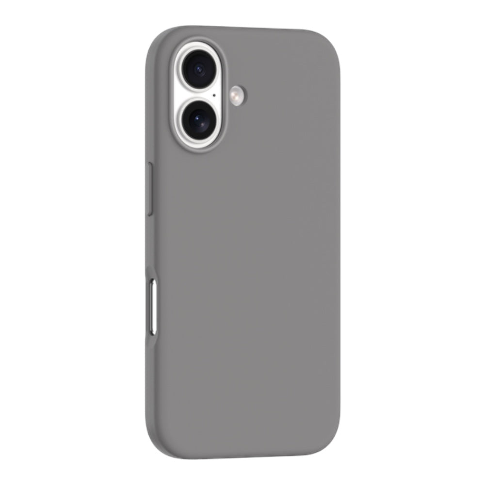 Devia skin iphone 16 nature series silicone magnetic case dark grey color