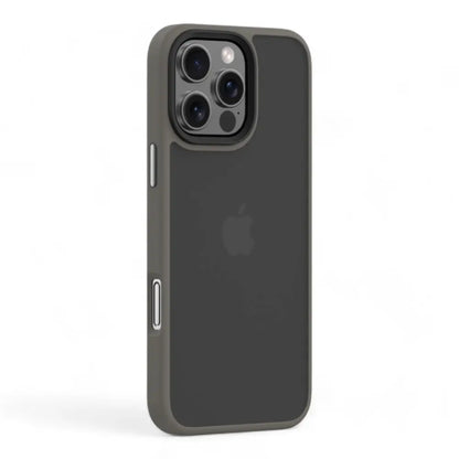 Estuche devia skin iphone 16 pino series shockproof case color gris oscuro DIGITALSHOP