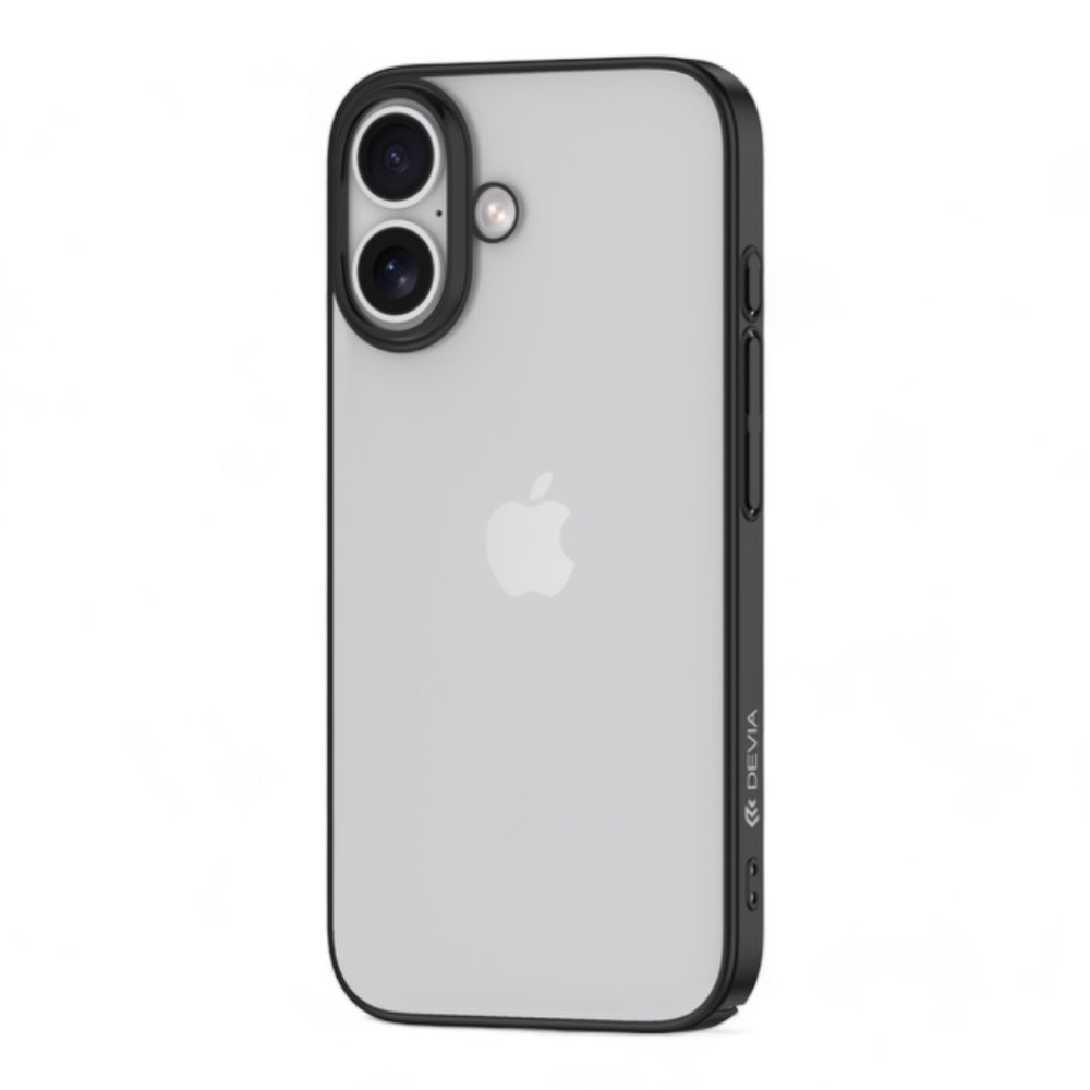 Devia skin iphone 16 plus glimmer series case(pc) black color