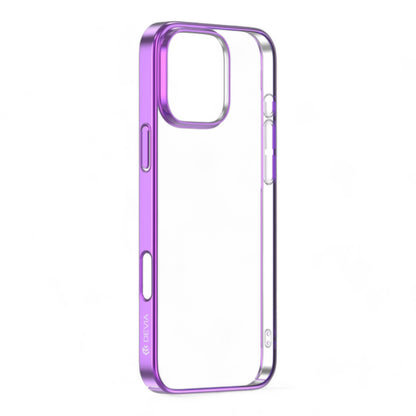 Estuche devia skin iphone 16 pro glimmer series case(pc) color rosado