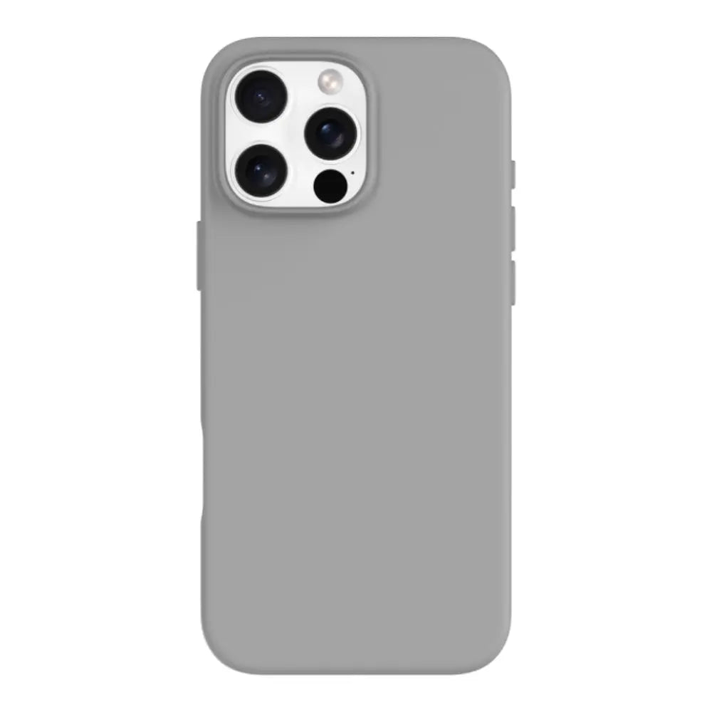 Estuche devia skin iphone 16 pro nature series silicone magnetic case color gris oscuro DIGITALSHOP