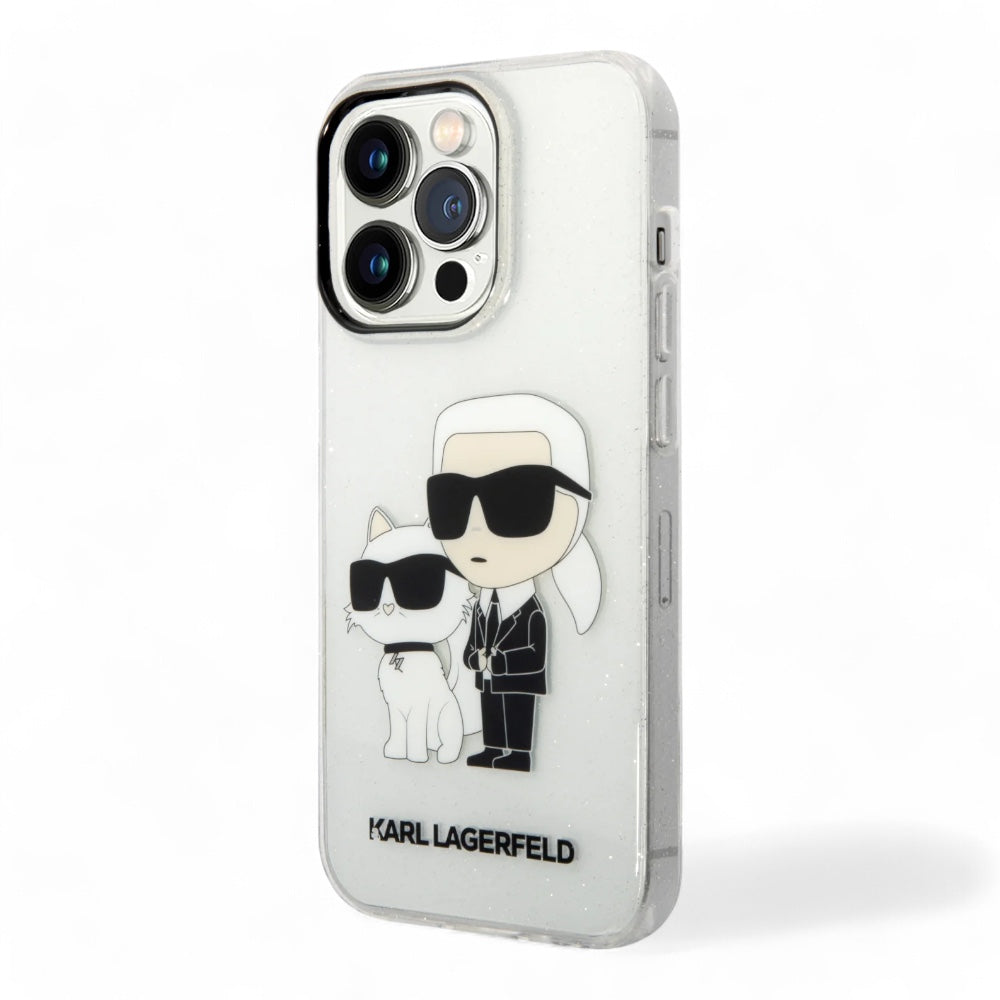 Karl Lagerfeld Hc Iml Glit Nft K&amp;C Transparent Iphone 15 Pro Max Case Transparent Color