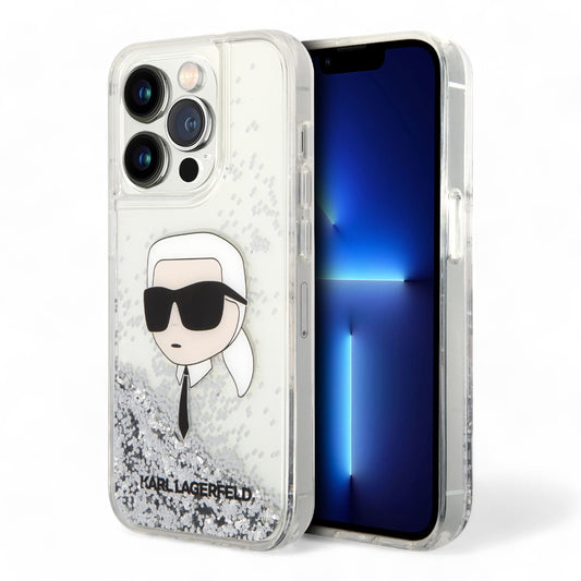 Karl Lagerfeld Hc Liq Case. Glitter Nft K.Head Silver Iphone 15 Pro Max Color Gray