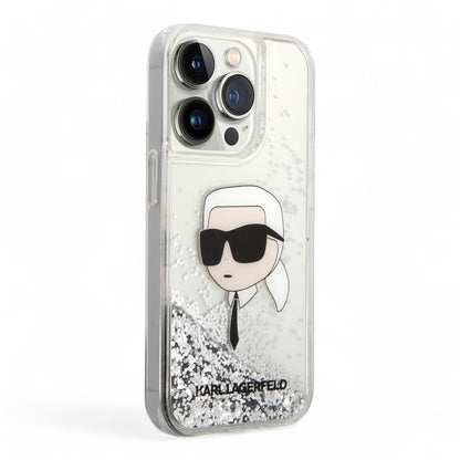 Karl Lagerfeld Hc Liq Case. Glitter Nft K.Head Silver Iphone 15 Pro Max Color Gray