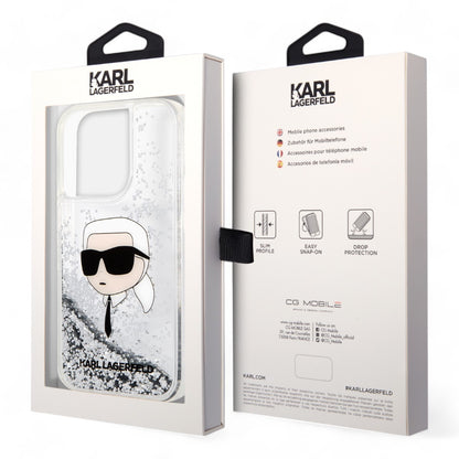 Karl Lagerfeld Hc Liq Case. Glitter Nft K.Head Silver Iphone 15 Pro Max Color Gray