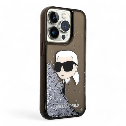 Karl Lagerfeld Hc Liq Case. Glitter Nft K.Head Black Iphone 15 Pro Max Color Black