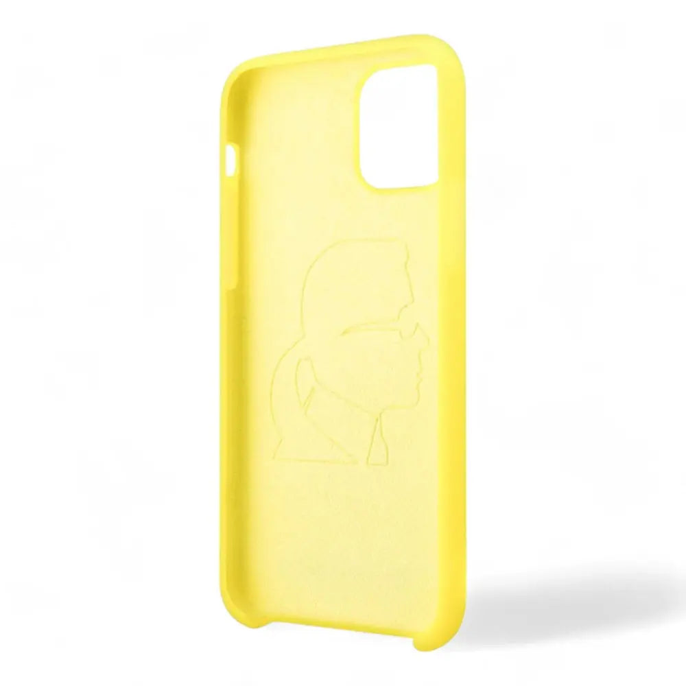 Estuche Karl Lagerfeld Silicone Ikonik Black Outline Yellow Iphone 11 Color Amarillo DIGITALSHOP