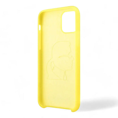 Estuche Karl Lagerfeld Silicone Ikonik Black Outline Yellow Iphone 11 Color Amarillo DIGITALSHOP