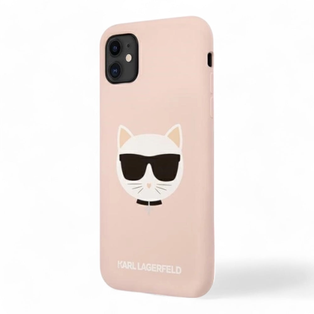 Karl Lagerfeld Hc Silicone Choupette Head Pink Case Iphone 11 Pink Color