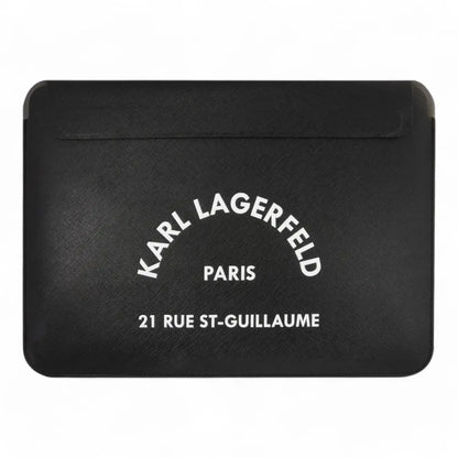 Estuche Karl Lagerfeld Comp Sleeve Saffiano Rsg 14" Black Computadora 14 Inch Color Negro DIGITALSHOP