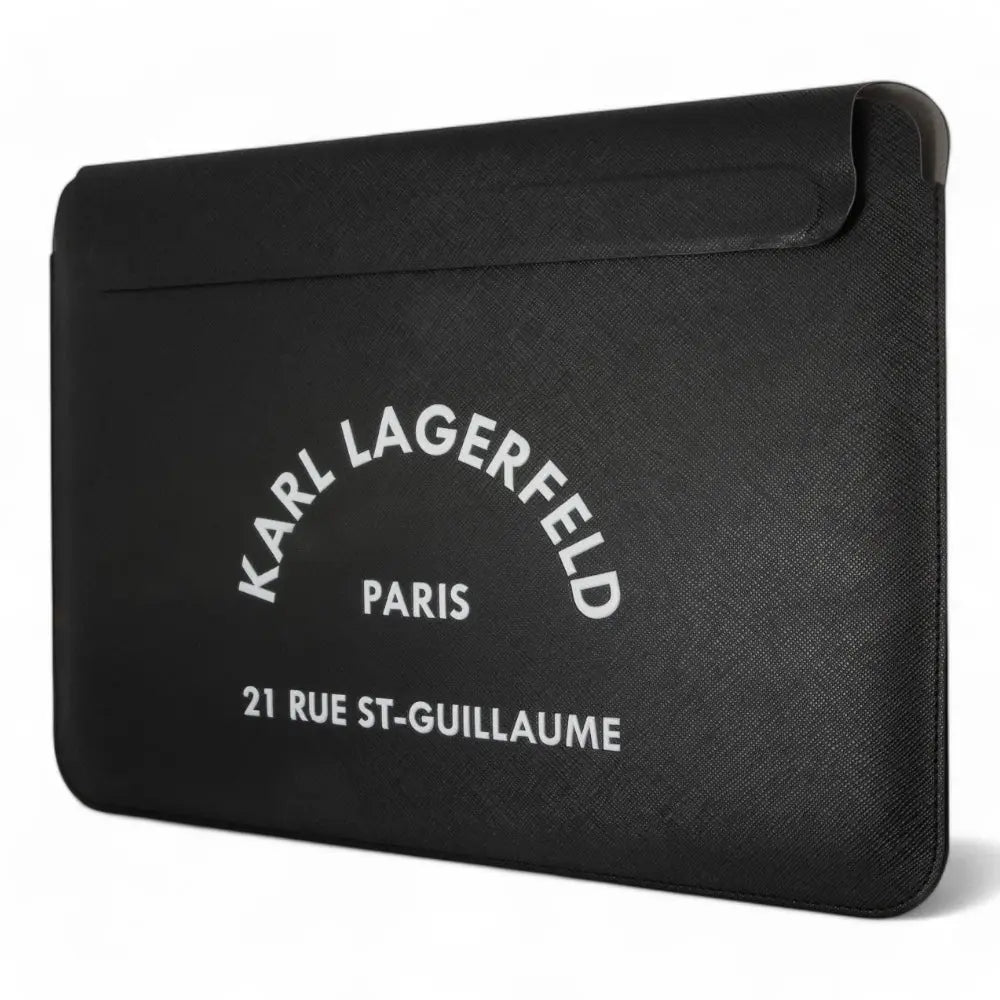 Estuche Karl Lagerfeld Comp Sleeve Saffiano Rsg 14" Black Computadora 14 Inch Color Negro DIGITALSHOP