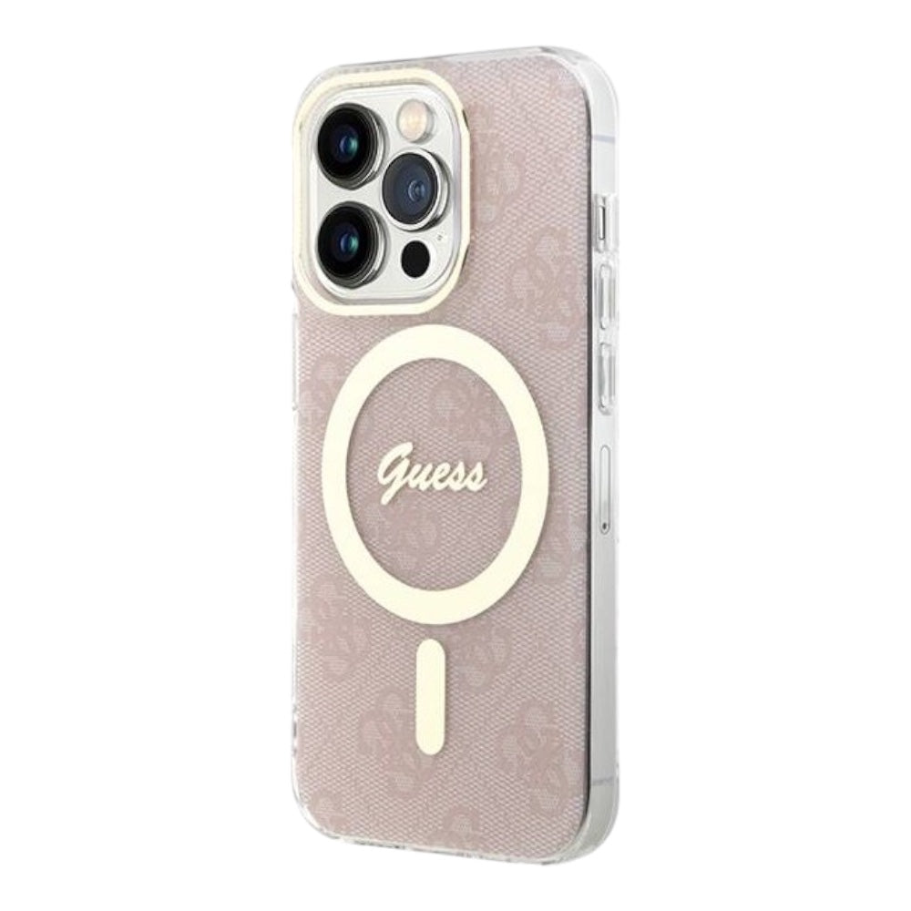 Guess Hc Magsafe Iml 4G Pink Case Iphone 15 Pro Max Pink Color