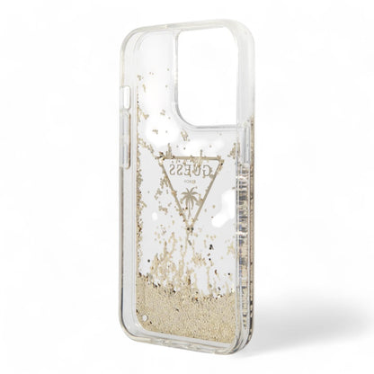 Guess Hc Liq Case. Glitter Triangle Transparent Iphone 15 Pro Max Color Transparent