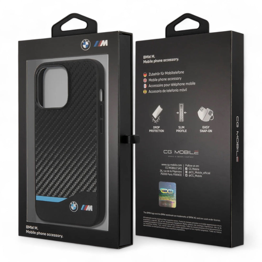 Bmw Hc Pu Carbon Black M Iphone 15 Pro Max Case Black