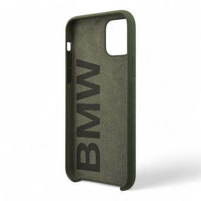 Bmw Silicone Hard Case Metal Logo Case - Midnight Green Iphone 11 Green Color